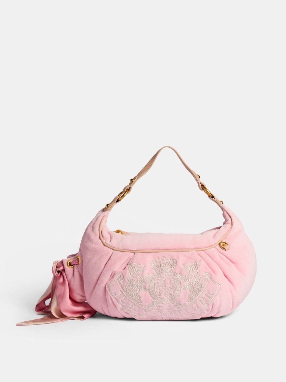 NWT UK 🇬🇧 Juicy Couture Daydreamer Medium Hobo Shoulder Bag in Light Pink